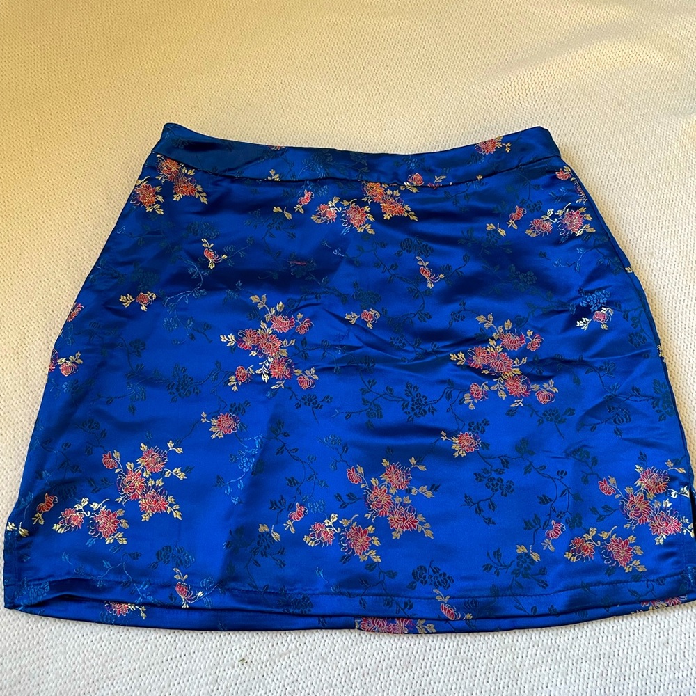 Blue Mini Skirt